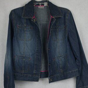 Chico's Women's Jean Jacket Cotton Blue Denim Size Chico's 0